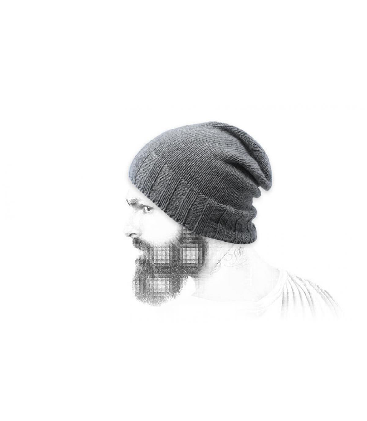 recycled wool grey beanie Rada grey melange recycled wool grey beanie Rada grey melange